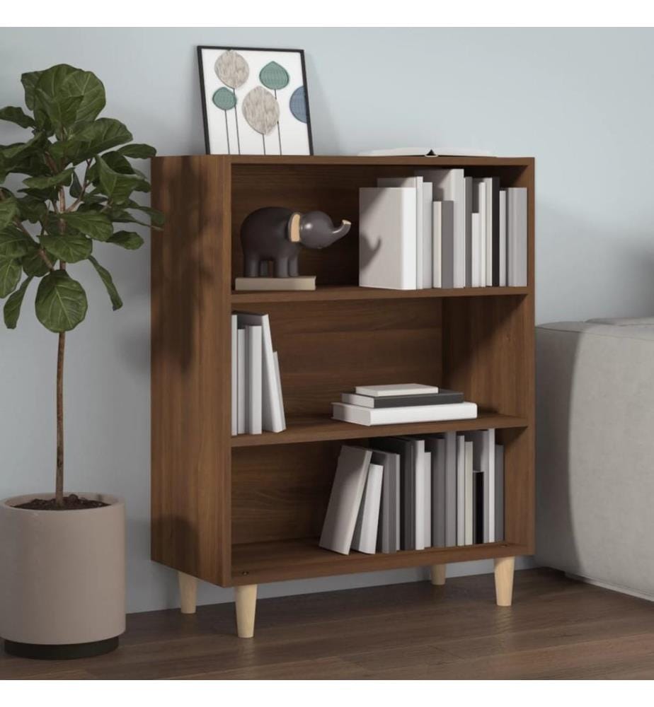 Sideboard Braun Eichen-Optik 69,5x32,5x90 cm Holzwerkstoff