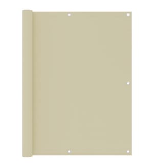 Balkon-Sichtschutz Creme 120x400 cm Oxford-Gewebe