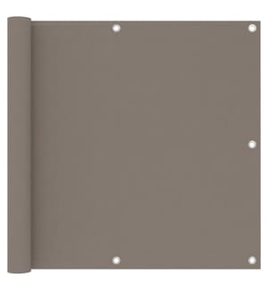 Balkon-Sichtschutz Taupe 90x500 cm Oxford-Gewebe