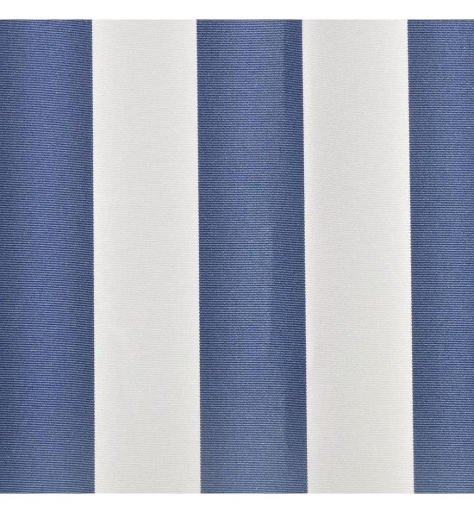 Markisenbespannung Canvas Blau & Weiss 350x250 cm