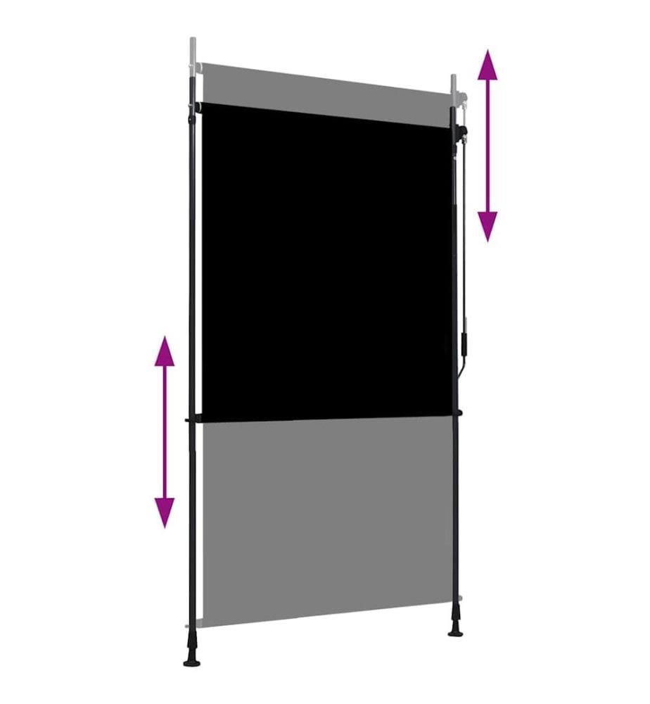 Aussenrollo 120 x 270 cm Anthrazit