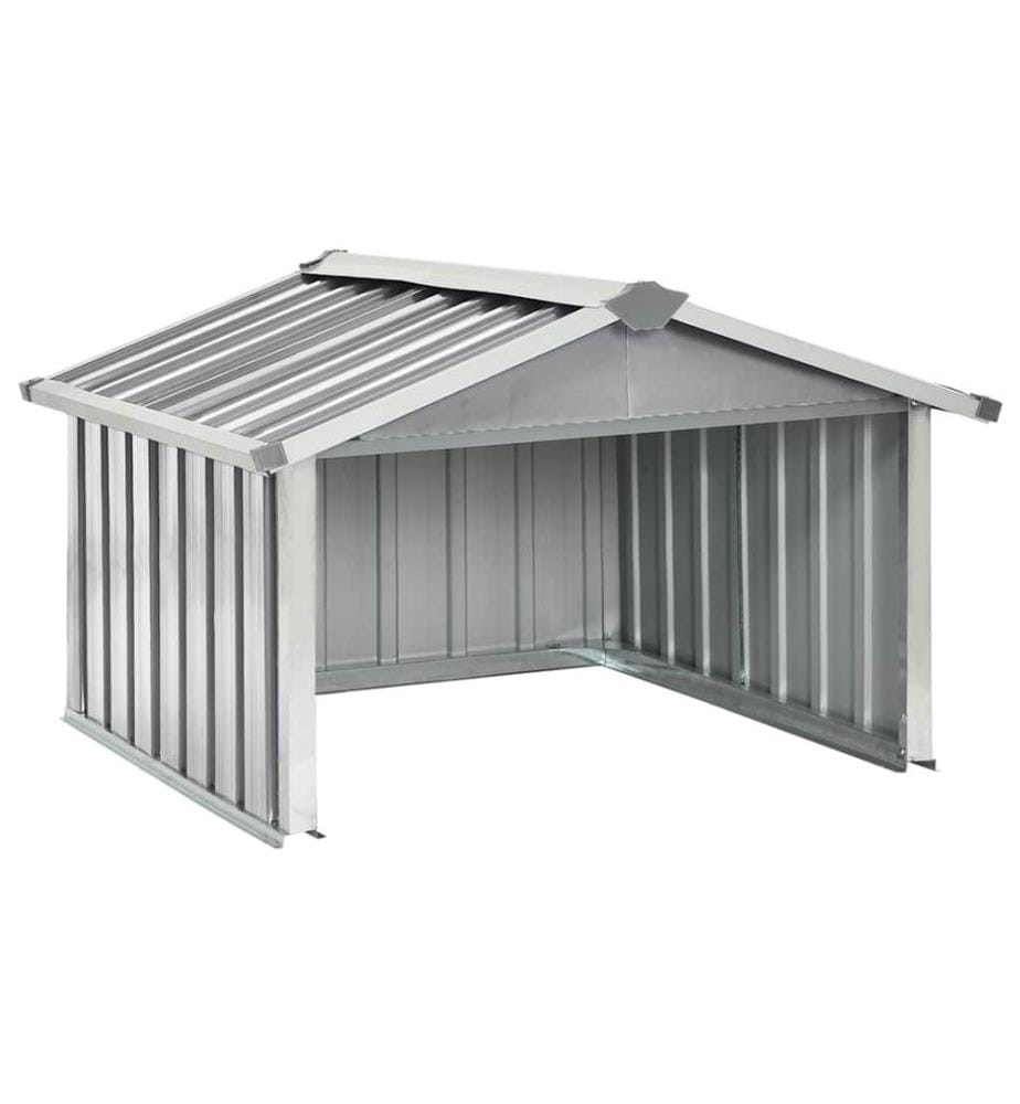 Rasenmäher Garage 92x97x63 cm Verzinkter Stahl Grau