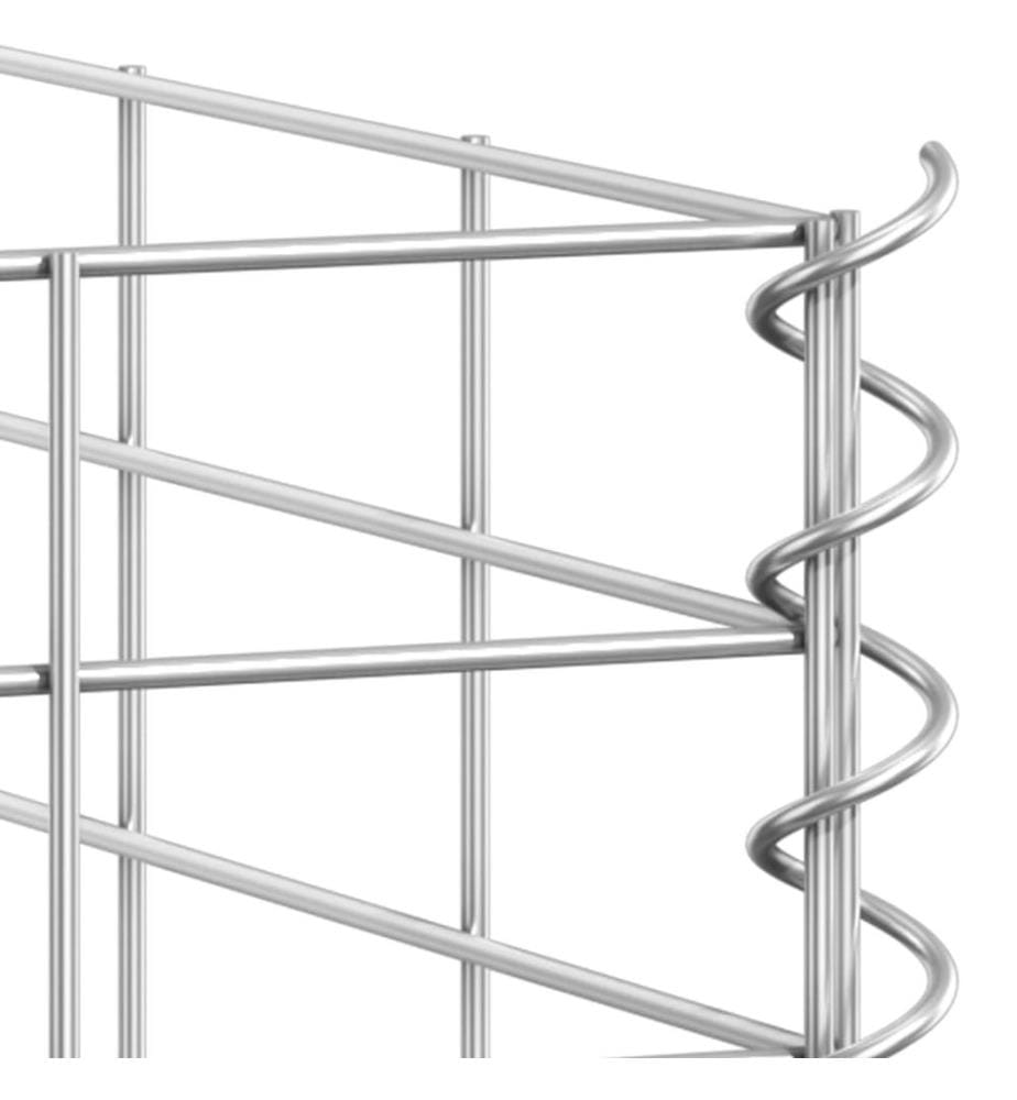 Gabionen-Hochbeete 4 Stk. 30x30x50/100/150/200 cm Eisen