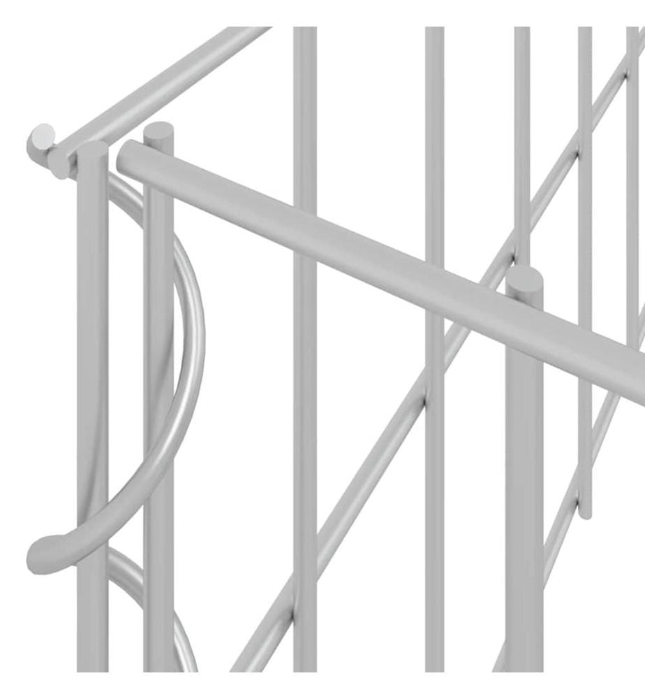 Lit surélevé à gabion Acier galvanisé 300x100x20 cm