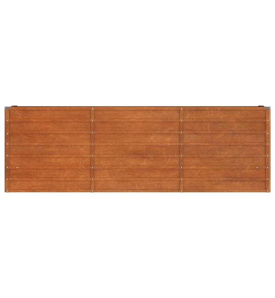 Hochbeet Rostig 240x40x77 cm Cortenstahl