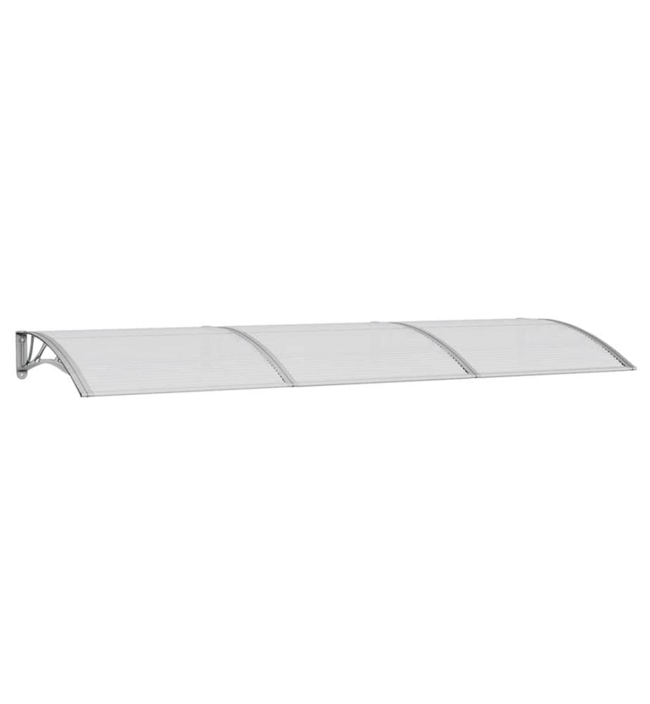 Türvordach Grau 300x100 cm Polycarbonat
