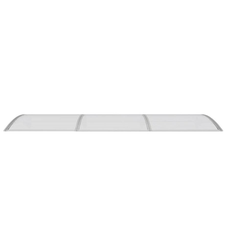 Türvordach Grau 300x100 cm Polycarbonat