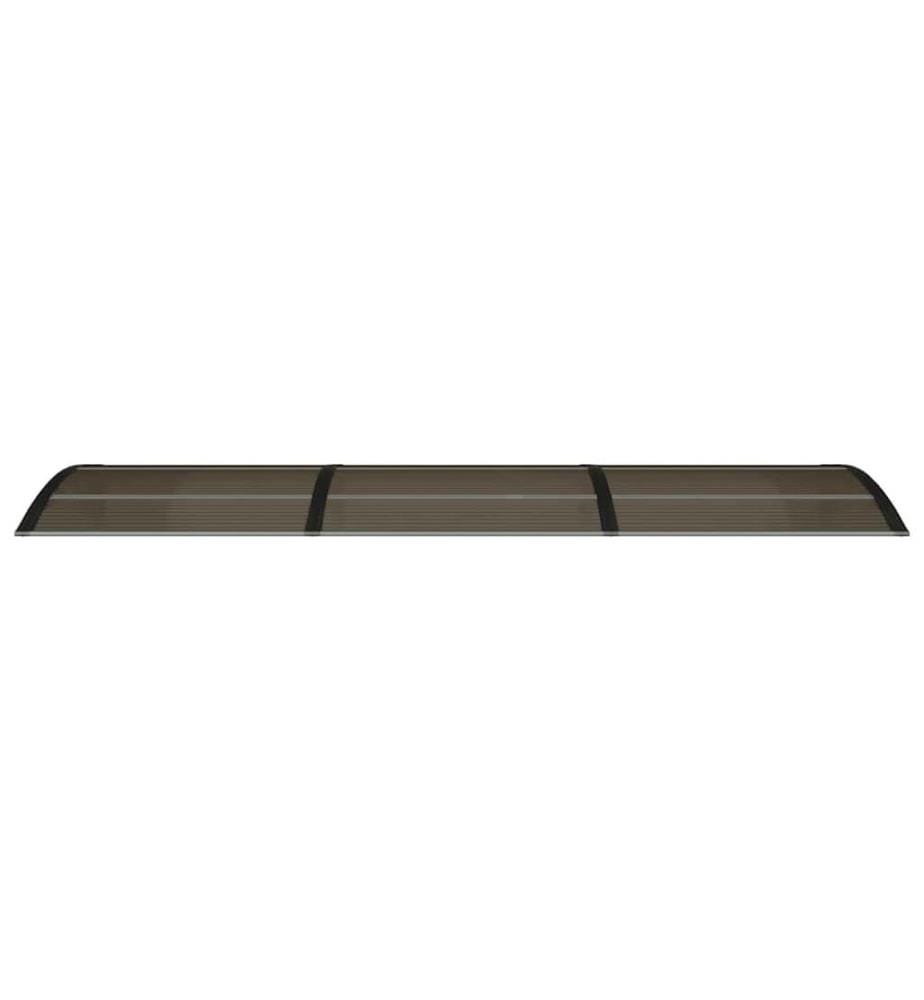 Türvordach Schwarz 300x75 cm Polycarbonat