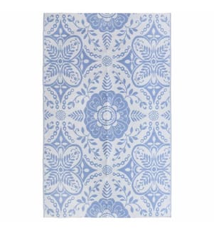Outdoor-Teppich ARAKIL Babyblau 190x290 cm PP