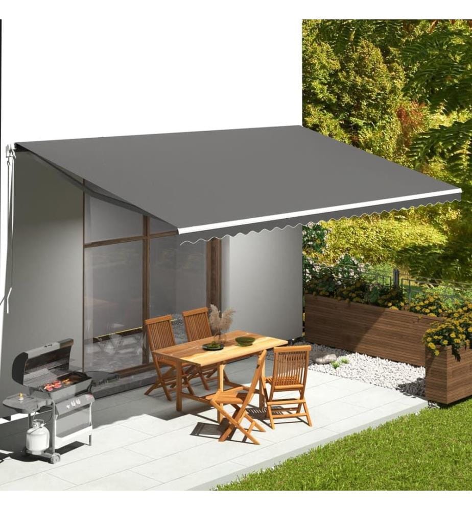 Markisenbespannung Anthrazit 6x3,5 m