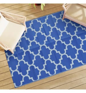 Outdoor-Teppich ARAKIL Blau 140x200 cm PP