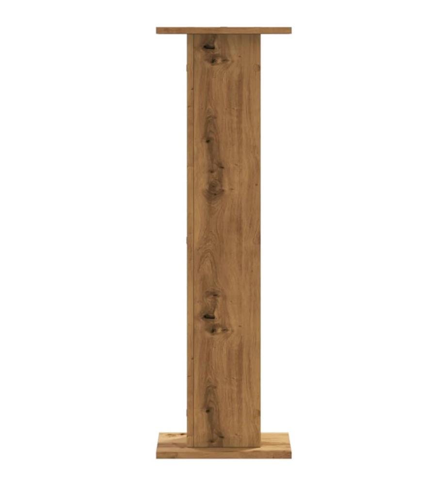 Pflanzenständer 2 Stk. Artisan-Eiche 30x30x95 cm Holzwerkstoff