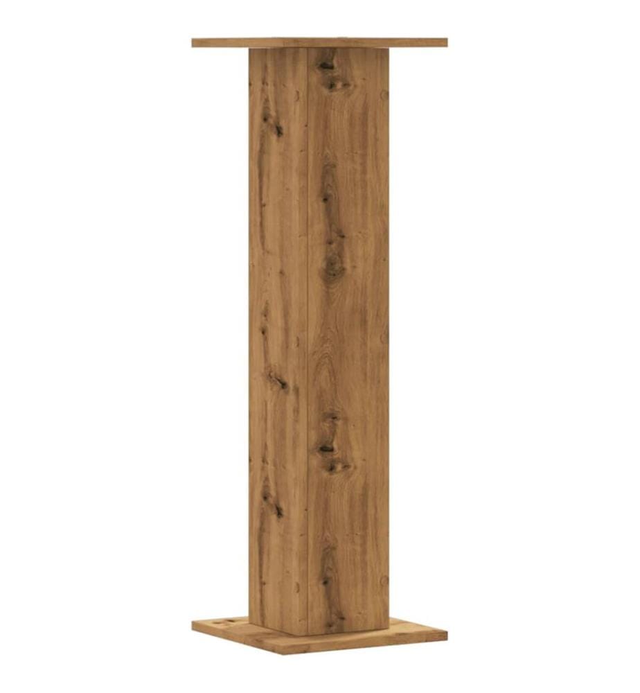 Pflanzenständer 2 Stk. Artisan-Eiche 30x30x95 cm Holzwerkstoff