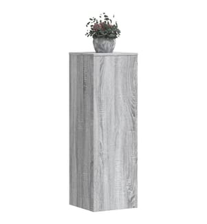 Pflanzenständer 2 Stk. Grau Sonoma 33x33x100 cm Holzwerkstoff