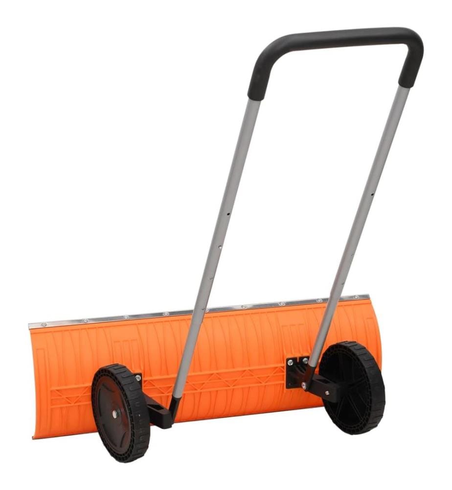 Schneeschieber mit Teleskopgriff Orange 96 cm Stahl