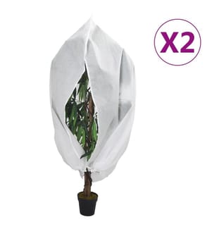 Housses de protection pour plantes avec fermeture éclair 2 pcs