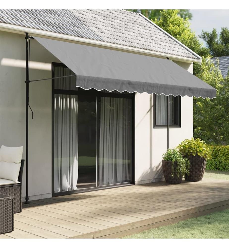 Markisenvolant Anthrazit Gestreift 3,5 m