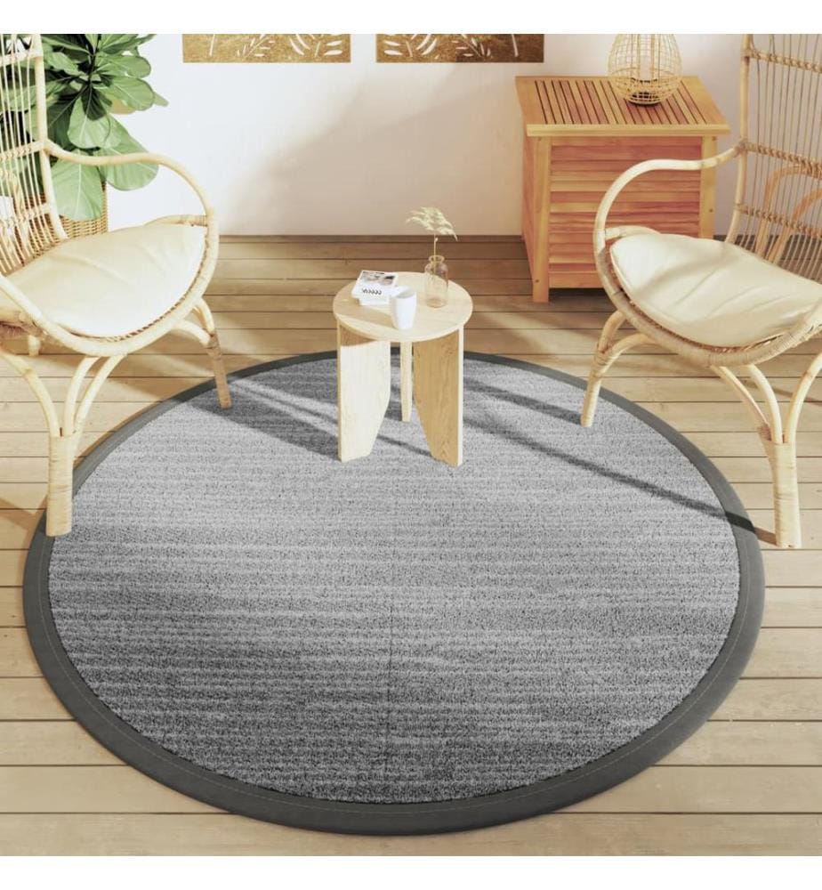Outdoor-Teppich ARAKIL Grau Ø160 cm PP