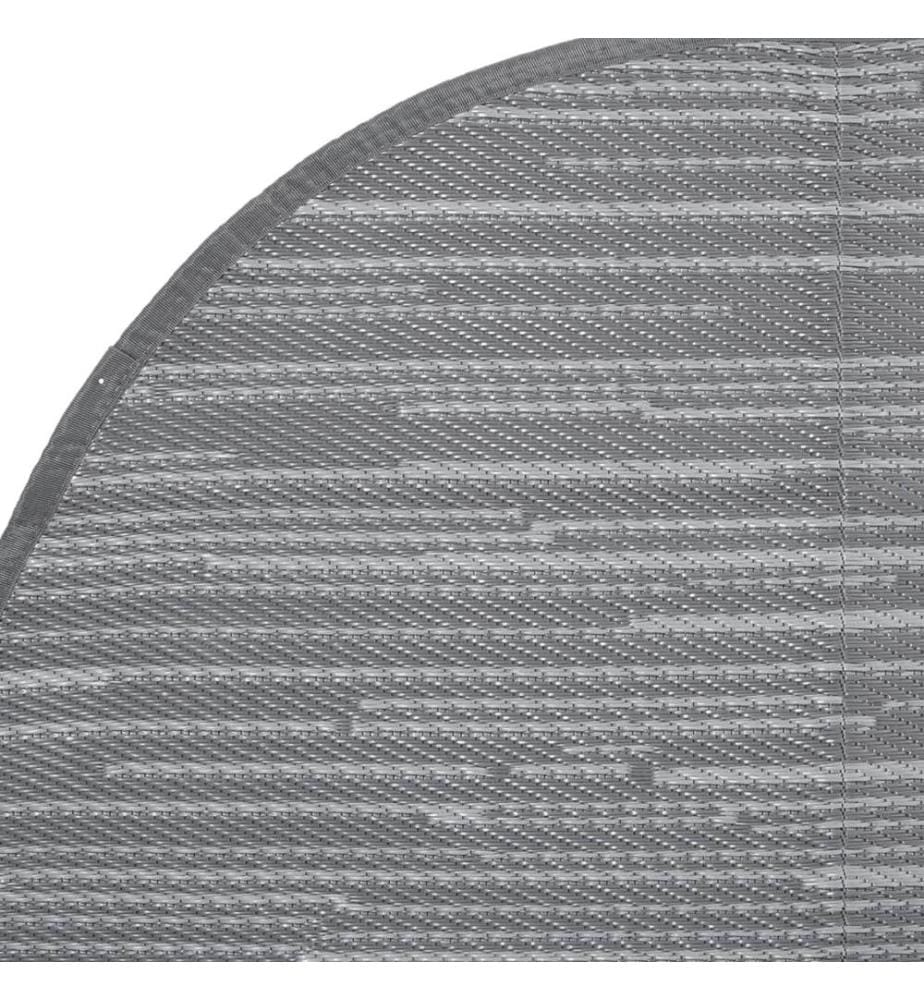 Outdoor-Teppich ARAKIL Grau Ø160 cm PP