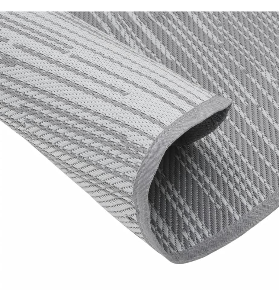 Outdoor-Teppich ARAKIL Grau Ø160 cm PP