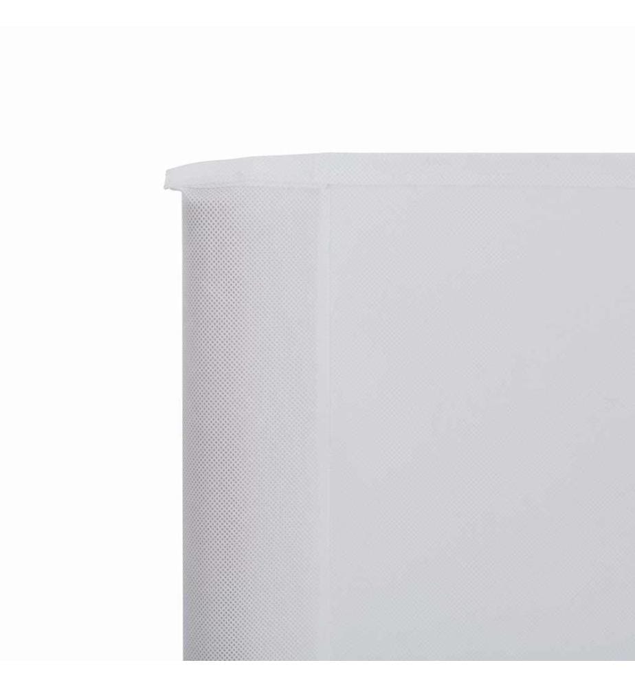 3-teiliges Windschutzgewebe 400 x 120 cm Weiss