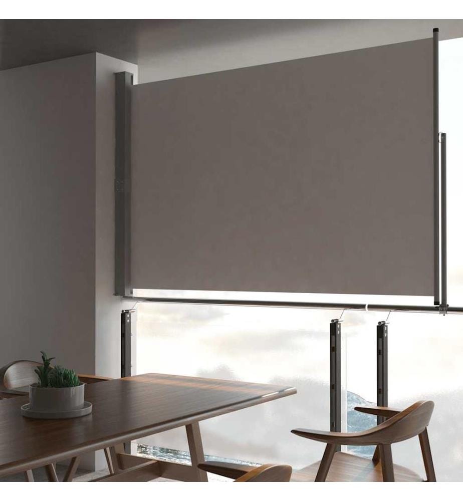 Einziehbare Seitenmarkise 160x300 cm Grau