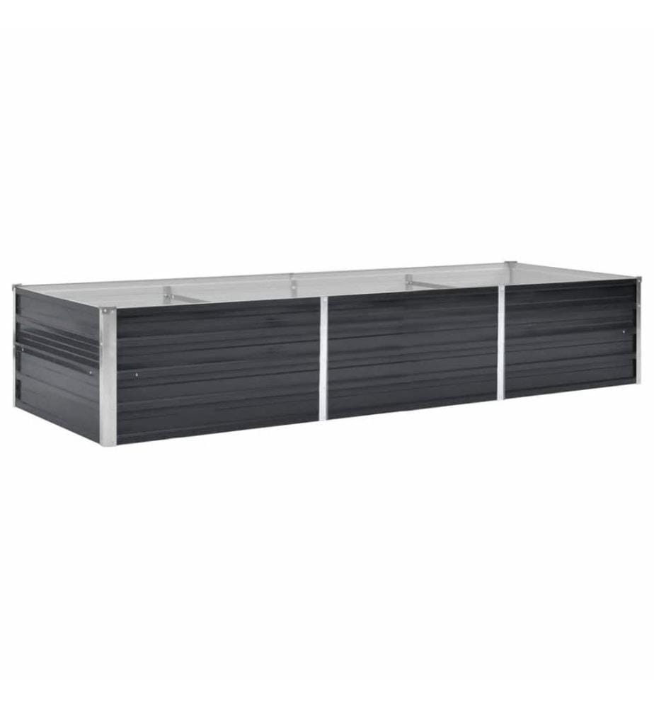 Lit surélevé de jardin Anthracite 240x80x45 cm Acier galvanisé
