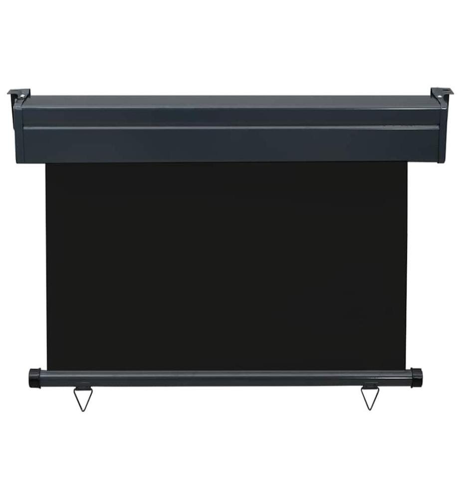 Balkon-Seitenmarkise 105x250 cm Schwarz