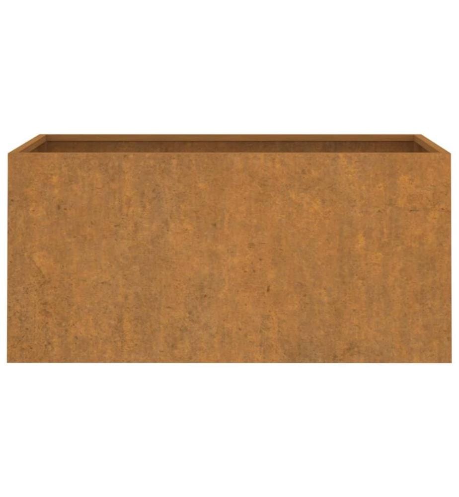 Jardinière 62x30x29 cm acier corten