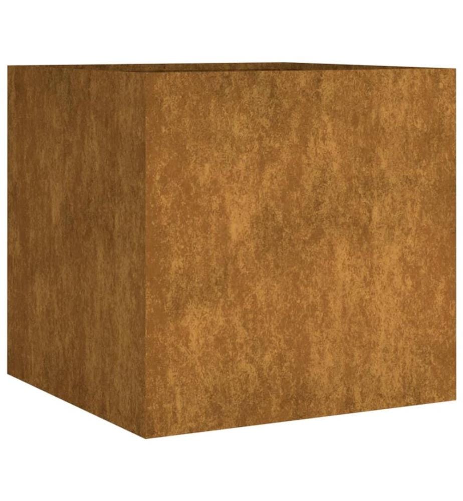 Jardinière 40x41x40 cm acier corten