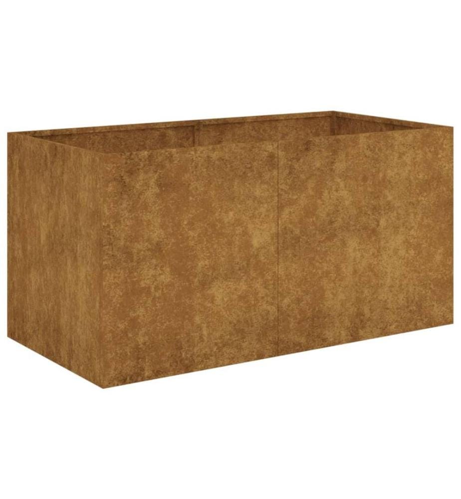 Jardinière 80x40x40 cm acier corten