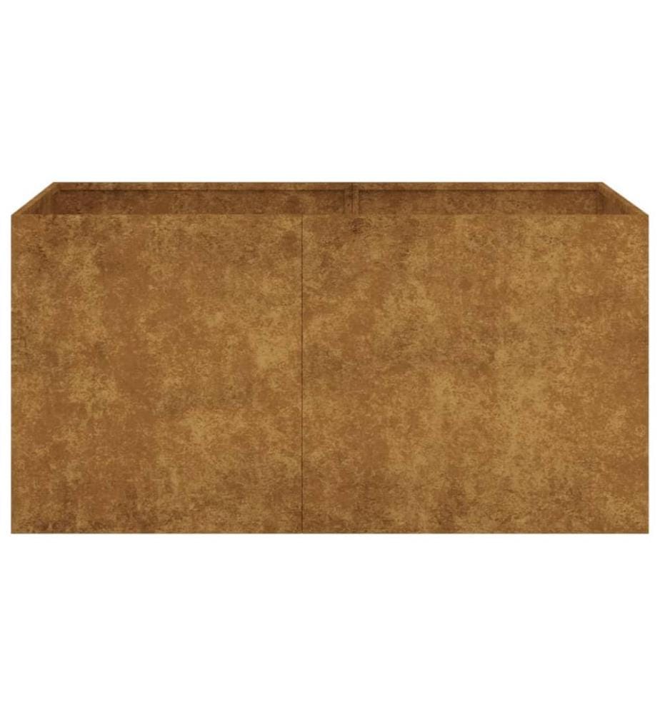 Jardinière 80x40x40 cm acier corten