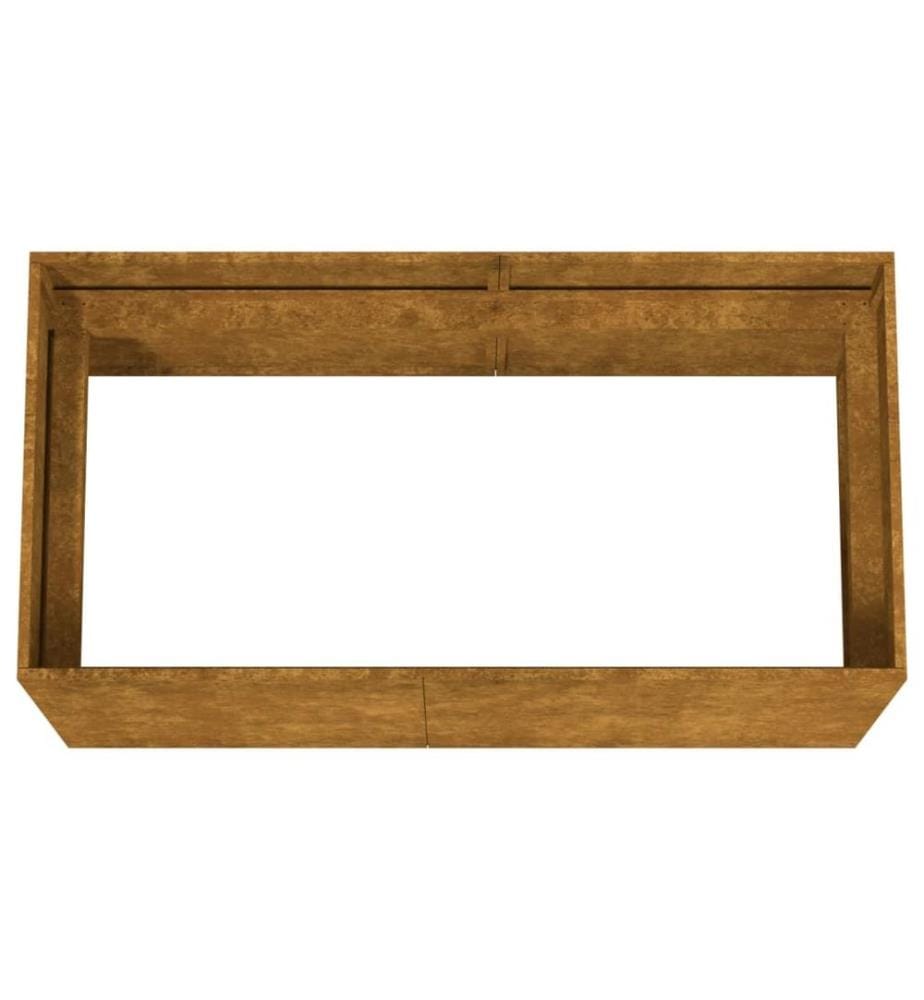 Jardinière 80x40x40 cm acier corten