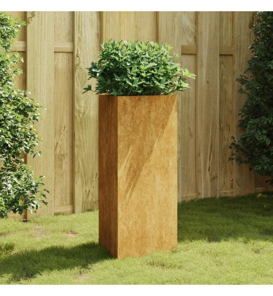 Jardinière 40x34,5x75 cm acier corten