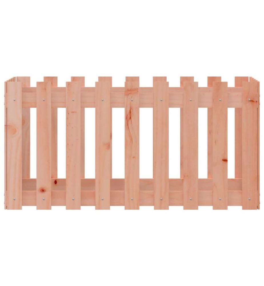 Lit surélevé de jardin design de clôture bois douglas massif
