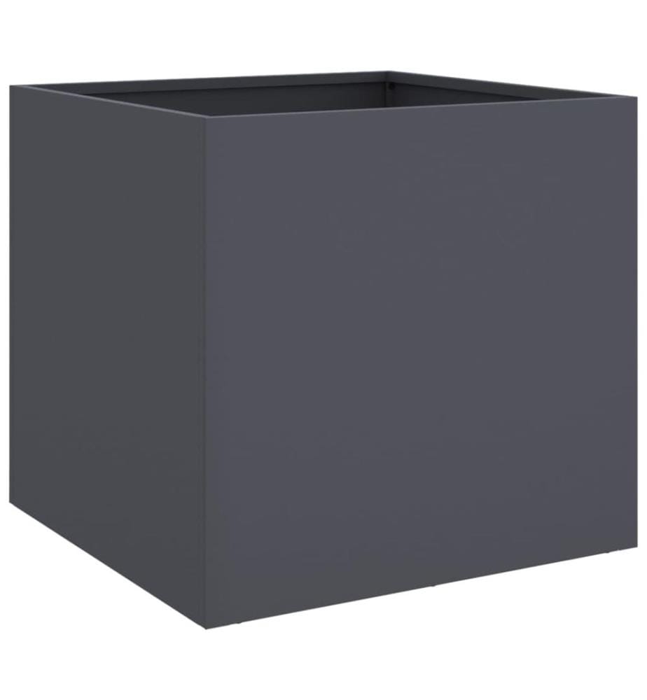 Jardinière anthracite 42x40x39 cm acier