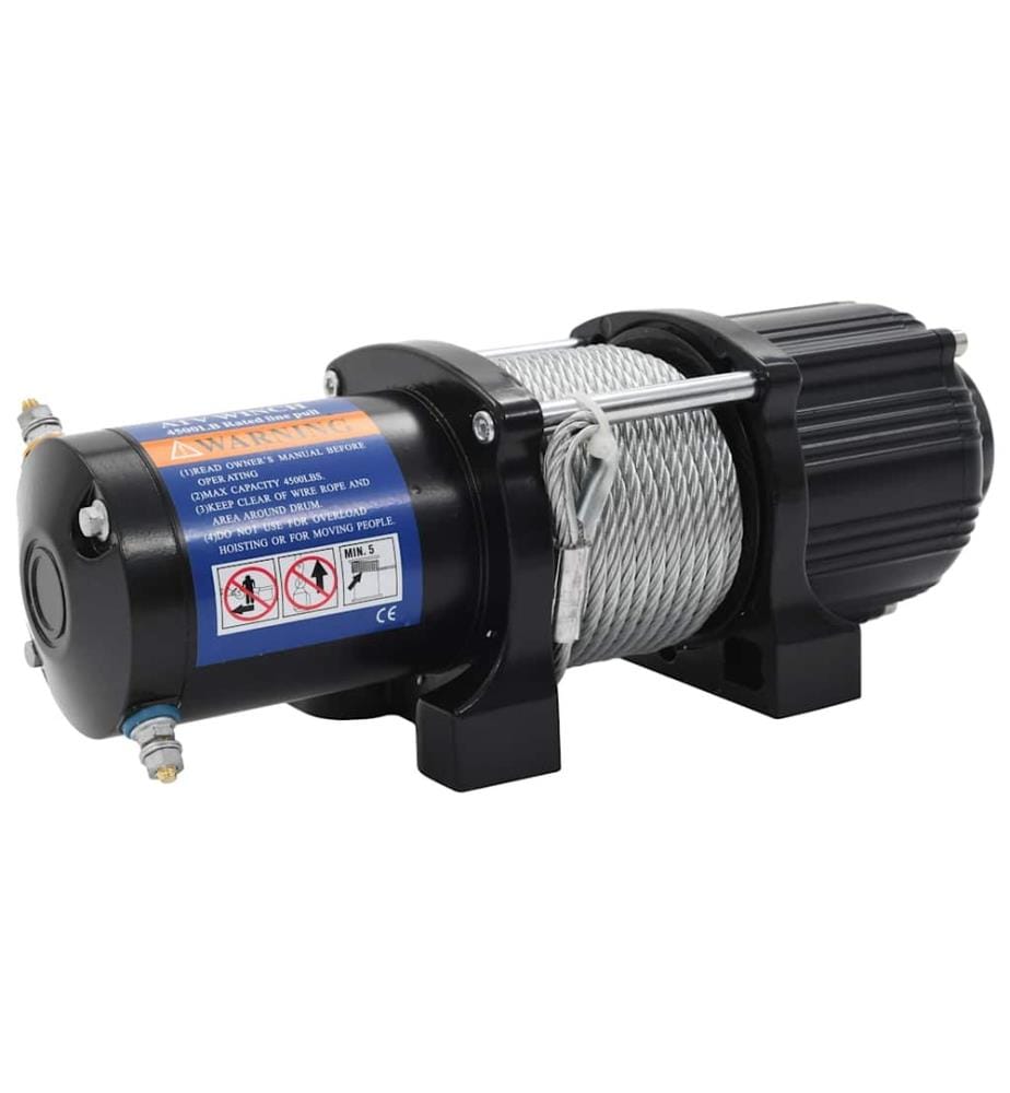Treuil électrique 12 V 4500 lbs 2040 kg avec télécommande