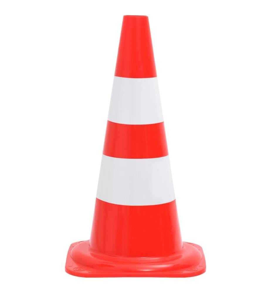 Cônes de signalisation réfléchissants 20pcs Rouge et blanc 50cm