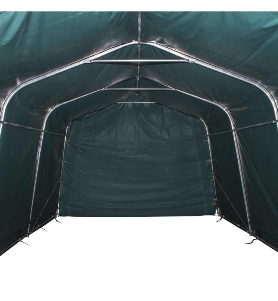 Weidezelt PVC 550 g/m² 3,3×6,4 m Dunkelgrün