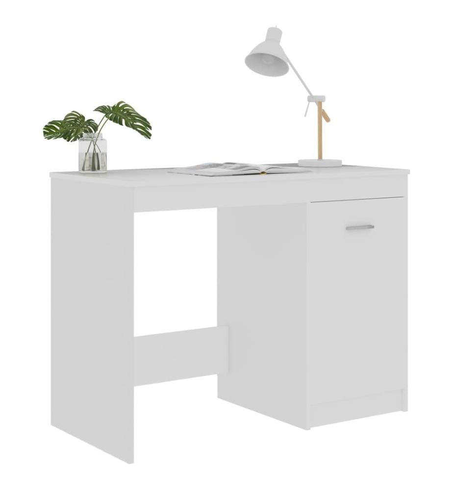 Bureau Blanc 100x50x76 cm Bois d'ingénierie