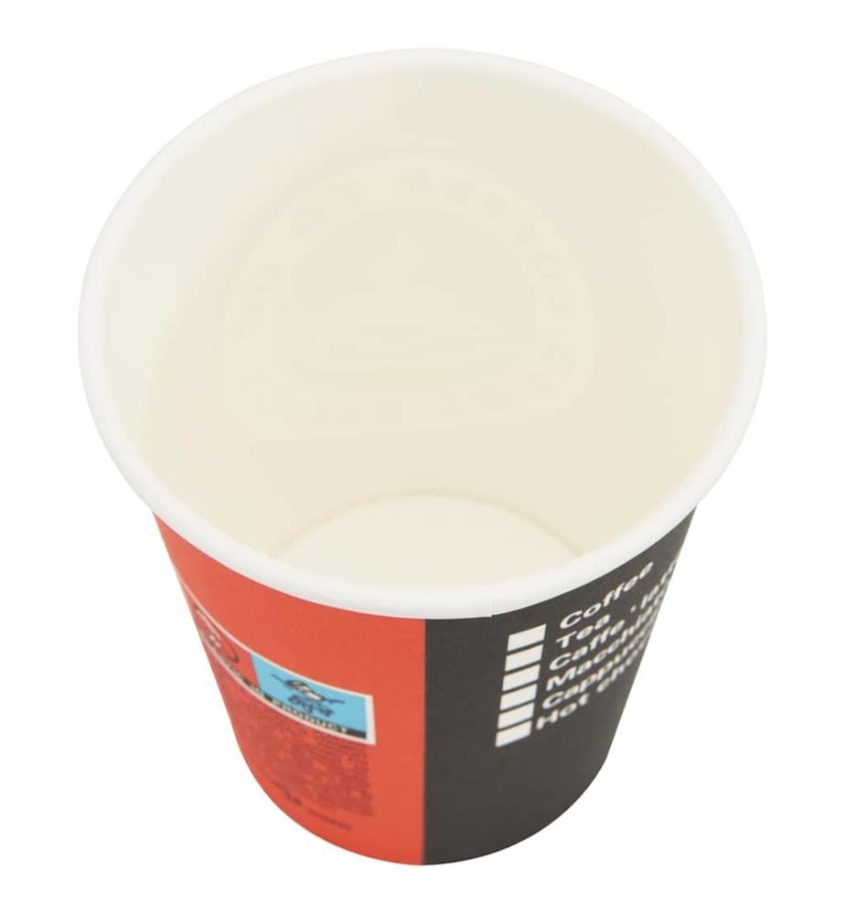 1000 Stk. Einweg-Kaffeebecher Pappe 240 ml (8 oz)