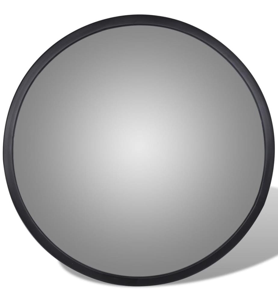 Miroir de trafic convexe Acrylique Noir 30 cm Intérieur