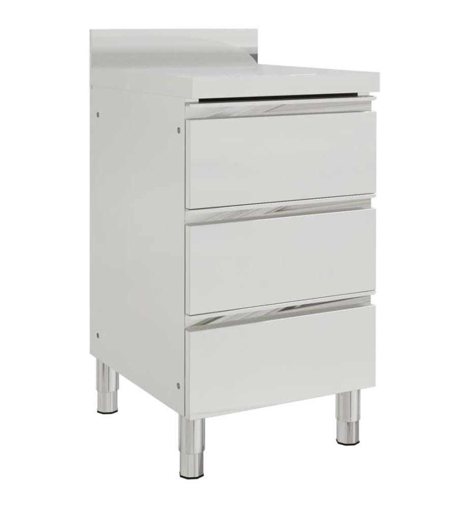 Gewerbe-Küchenschrank mit 3 Schubladen 50x60x96 cm