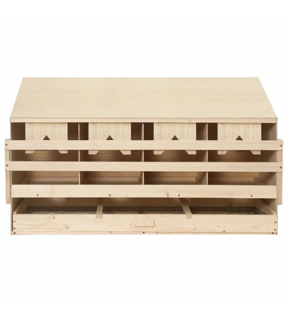 Pondoir 4 compartiments 106x40x59 cm bois de pin massif