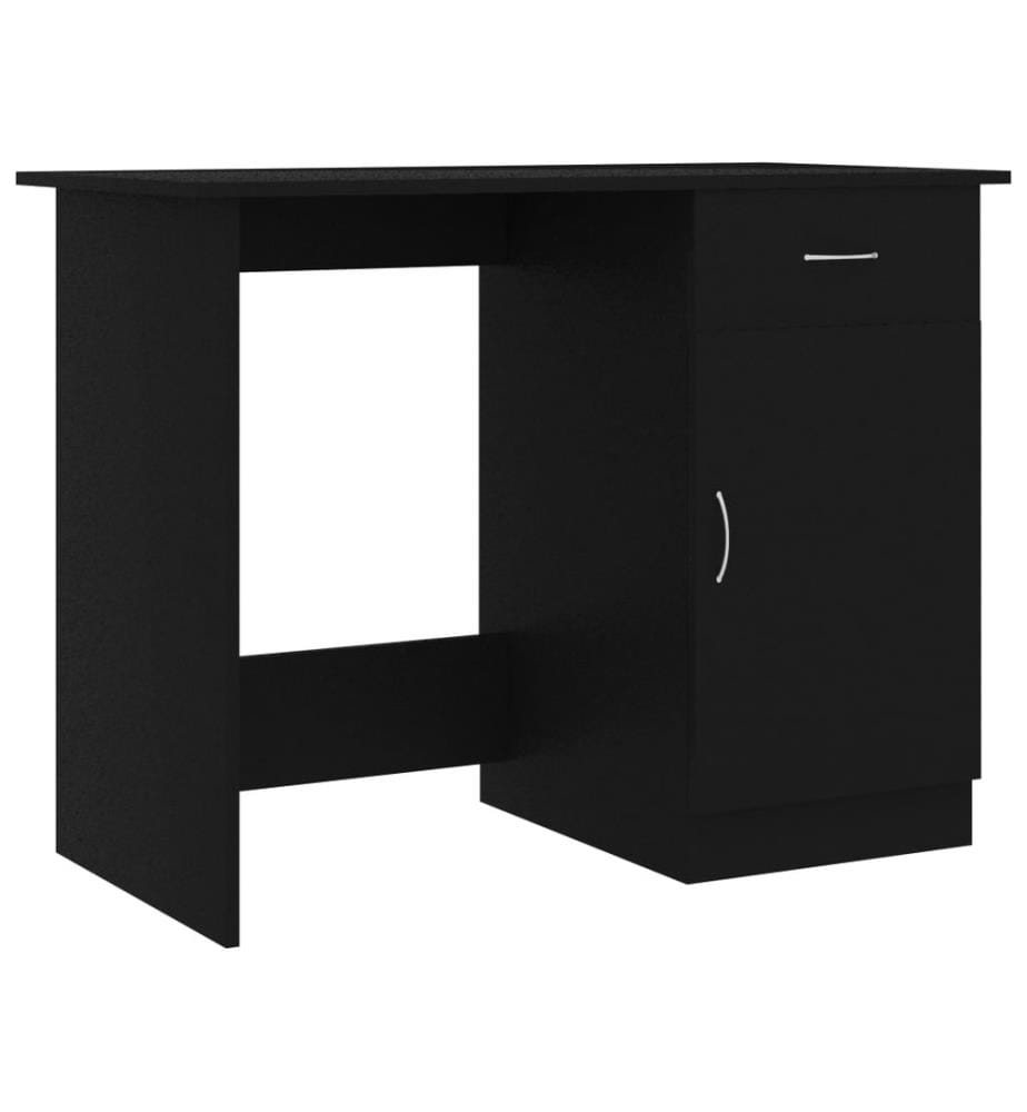 Bureau Noir 100x50x76 cm Bois d'ingénierie