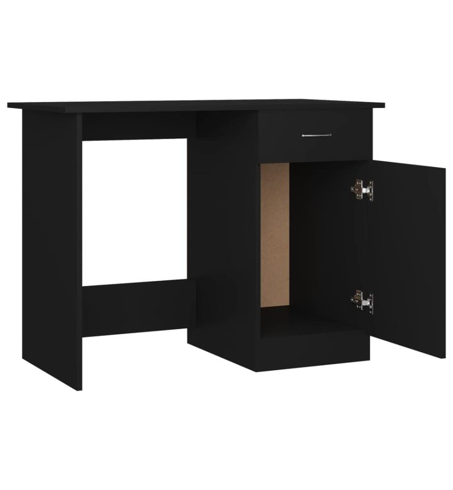 Bureau Noir 100x50x76 cm Bois d'ingénierie
