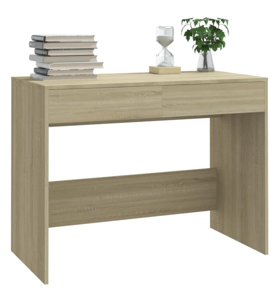 Bureau Chêne sonoma 101x50x76,5 cm Bois d'ingénierie