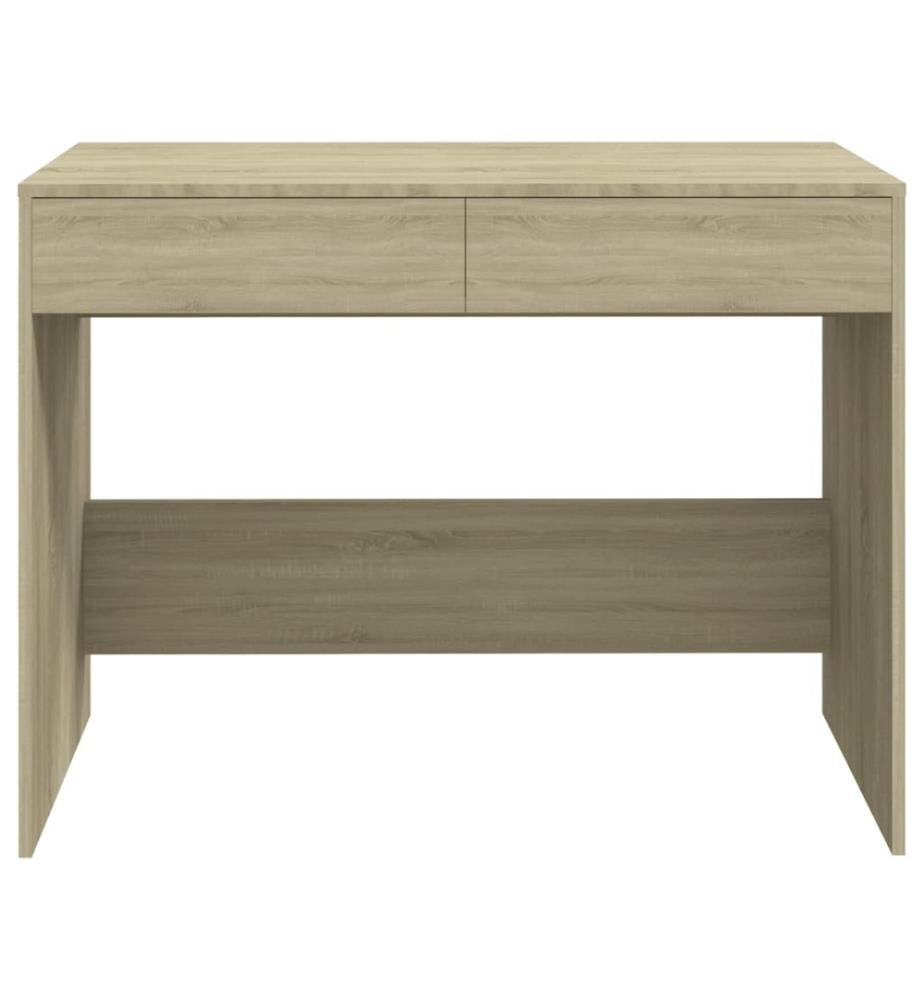 Bureau Chêne sonoma 101x50x76,5 cm Bois d'ingénierie