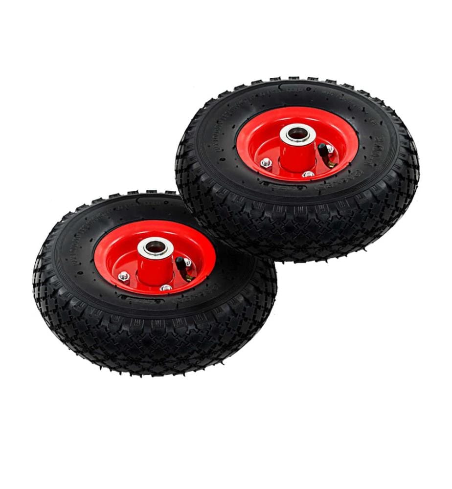 Roues de diable 2 pcs Caoutchouc 3.00-4 (245x82)
