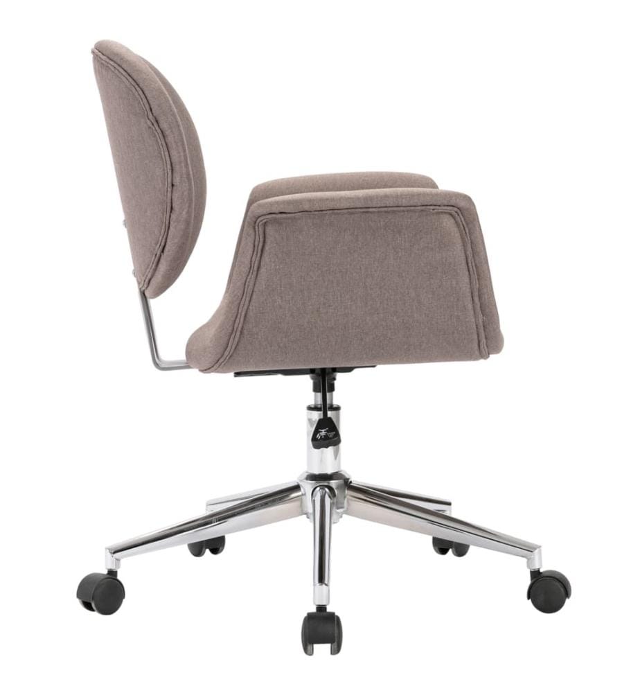 Drehbarer Bürostuhl Taupe Stoff